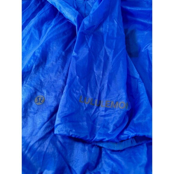 Lululemon Ventilated Packable Run Jacket Full Zip Hooded Blue Wms Sz 10 NEW - Picture 4 of 12